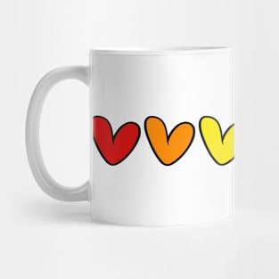 LGBT hearts flag Mug